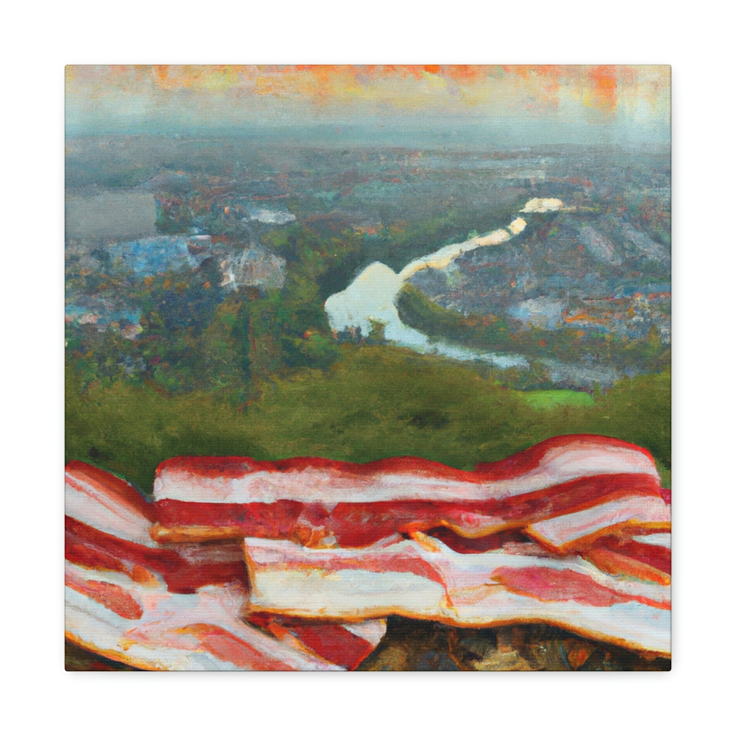 "Bacon Under Moonlight" - Canvas