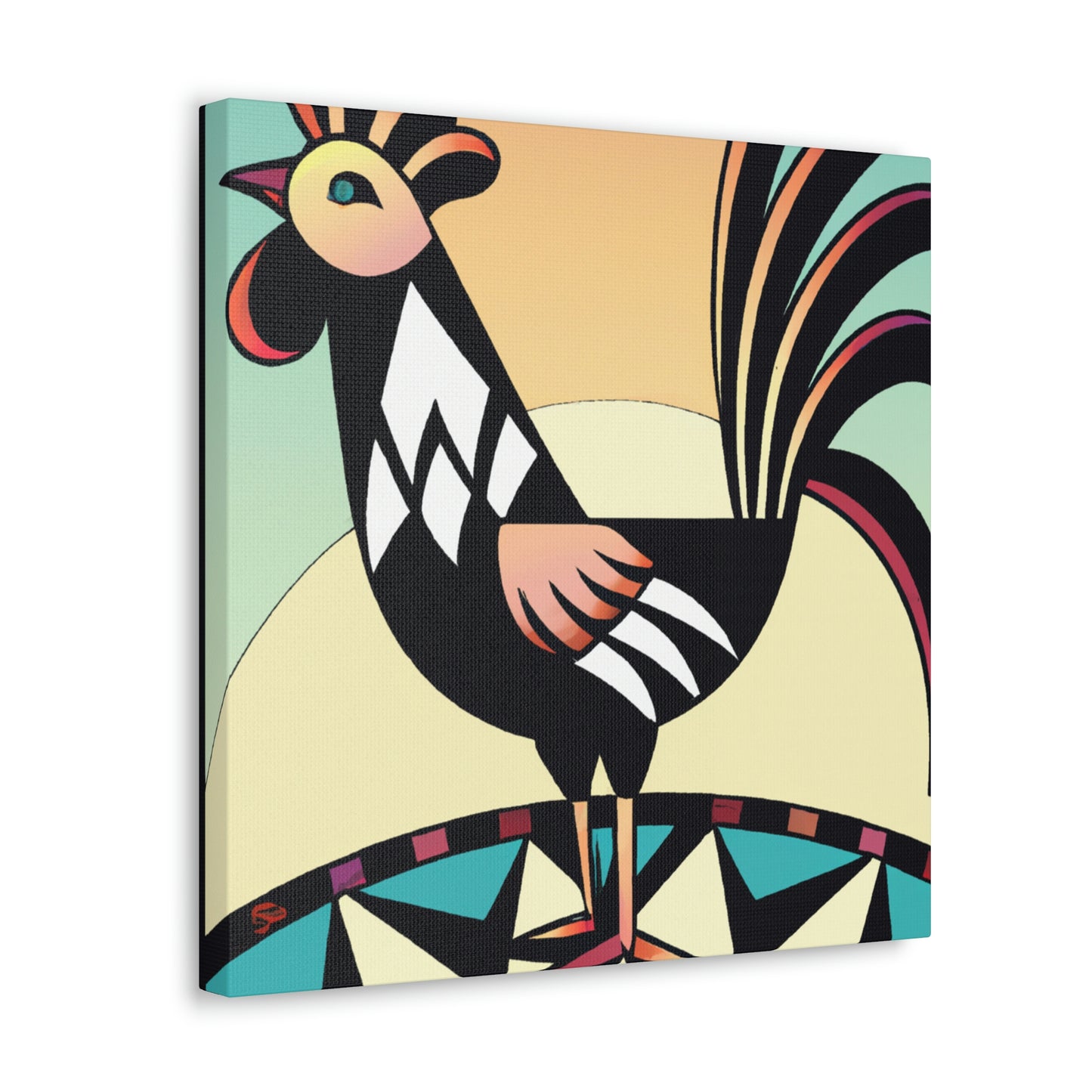 Chicken in Dazzle - Canvas