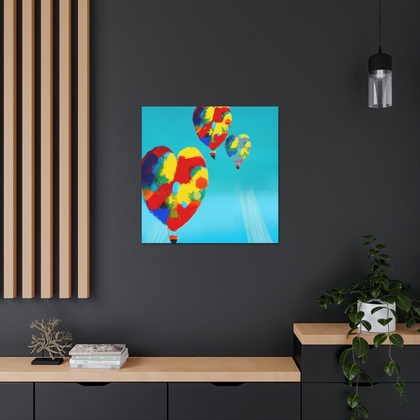 "Skyward Flight of Balloons" - Canvas