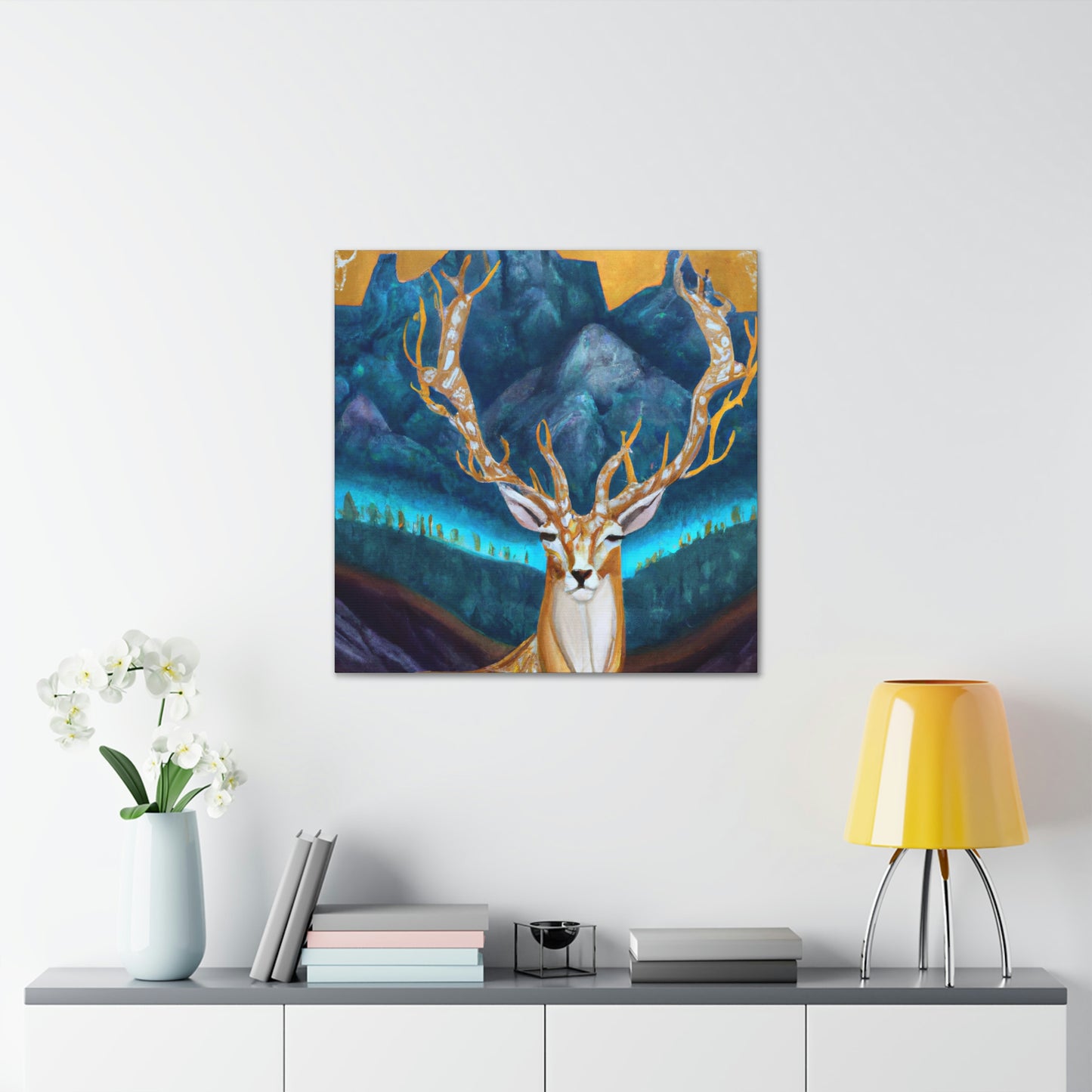 Deer in Deco Style - Canvas