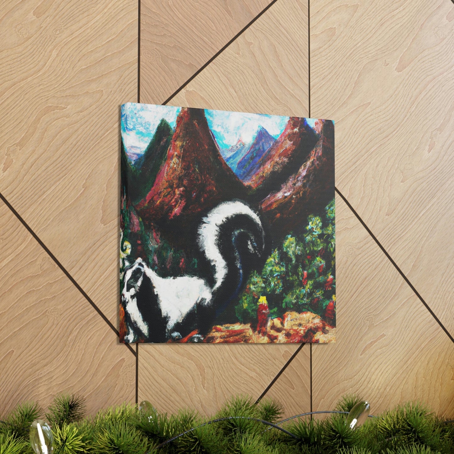 Skunks at Dawn - Canvas