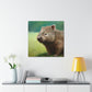 "Wombat in Landscape" - Canvas