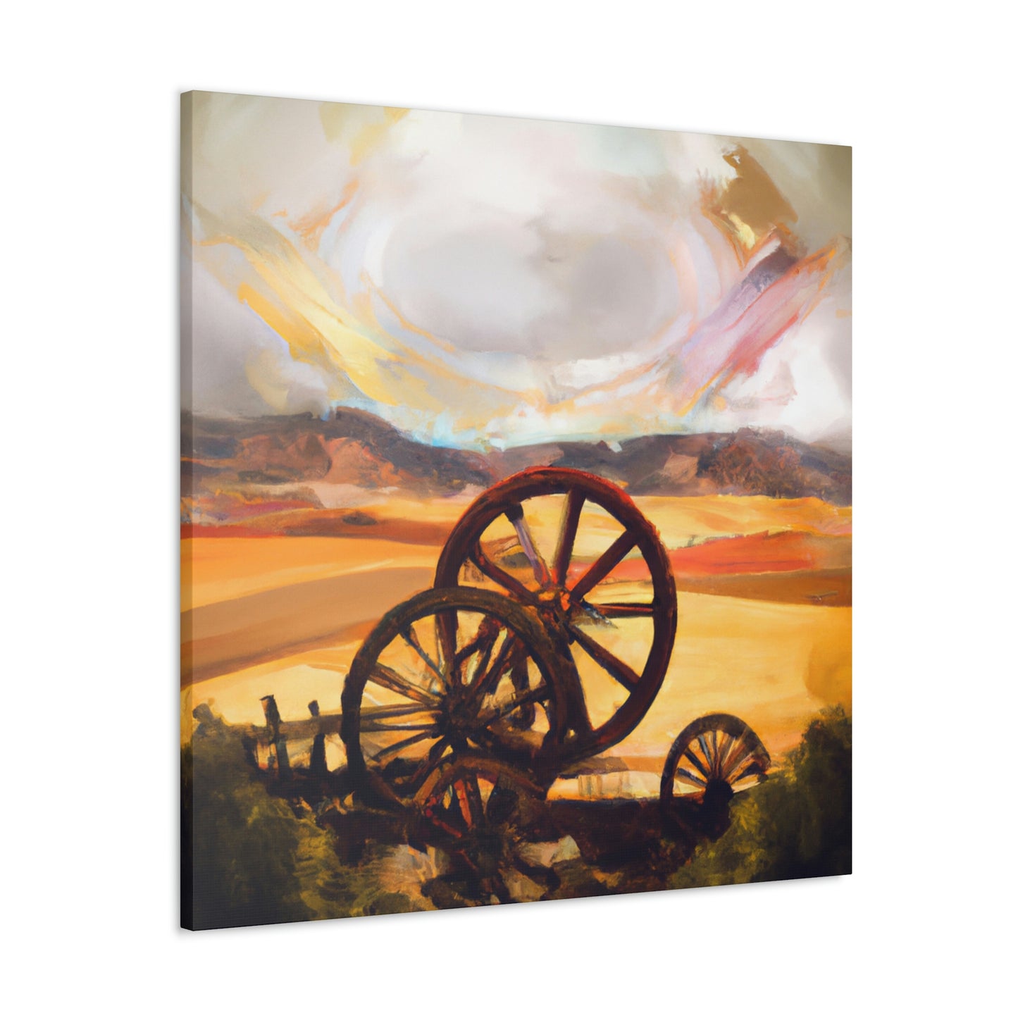 Wheeling Through History - Canvas