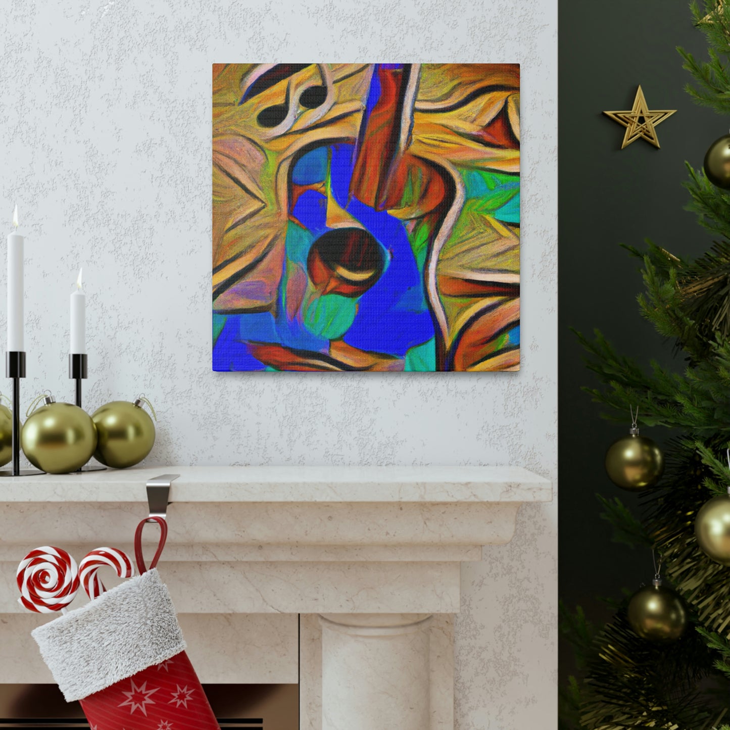 "Acoustic Guitar Resonance" - Canvas