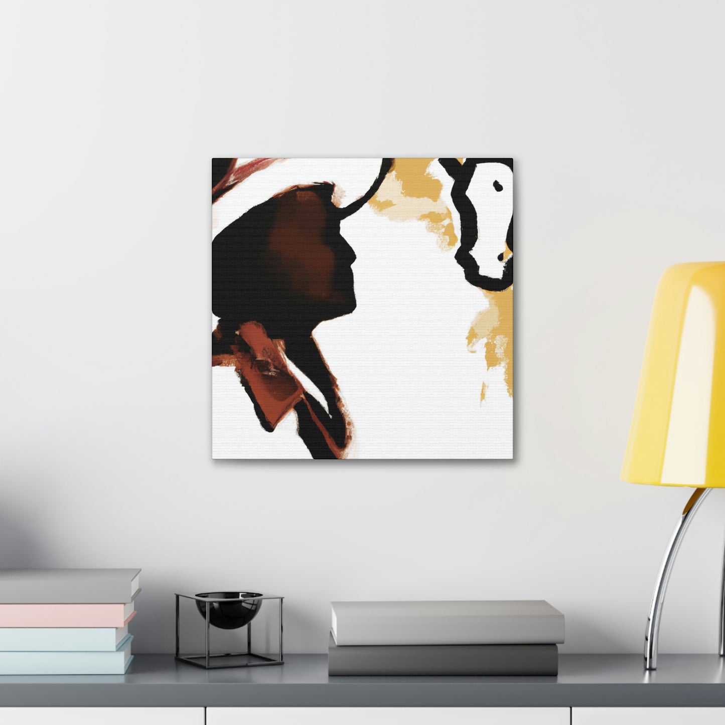 "Cowhide Covered Canvas" - Canvas