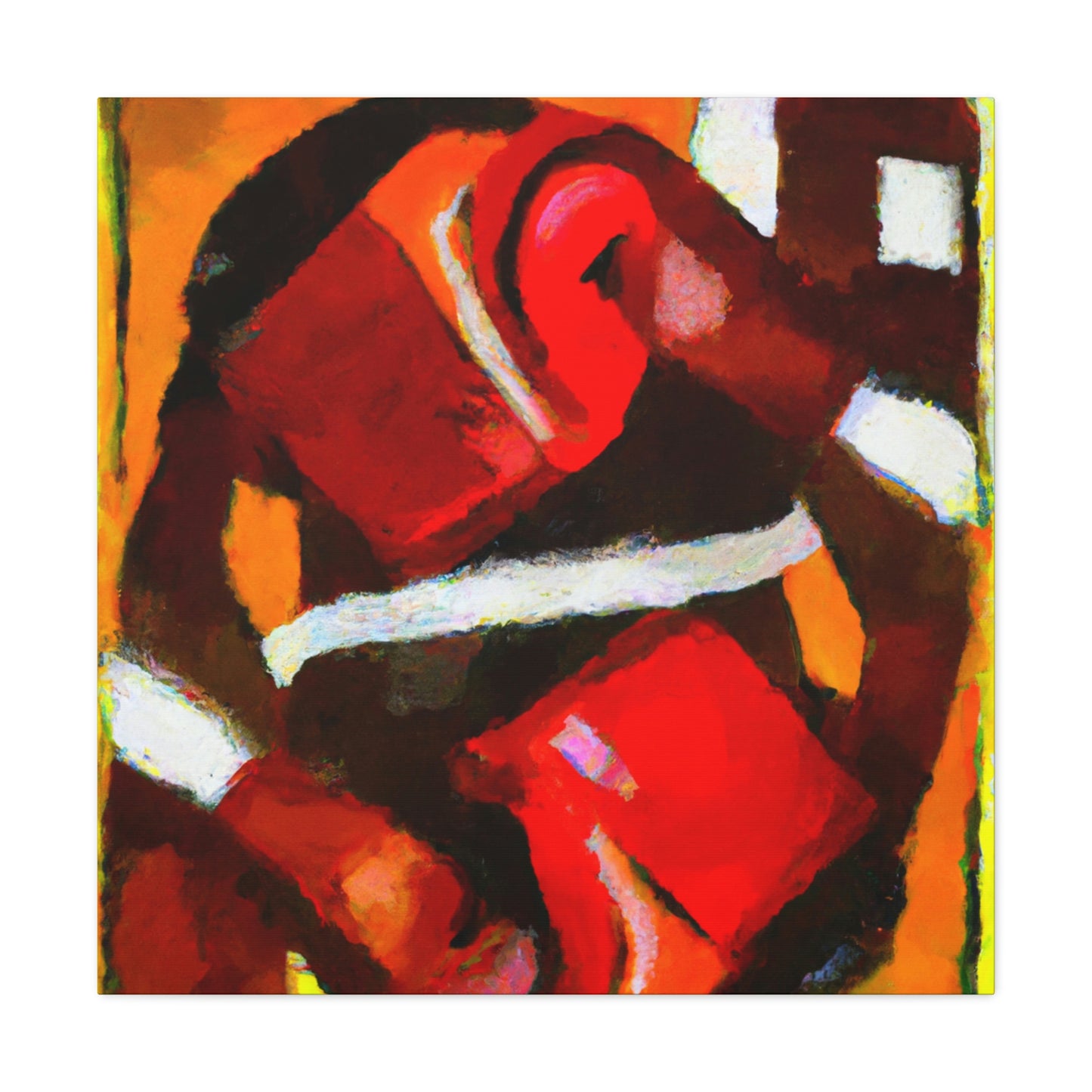 "Boxing in Abstract Form" - Canvas