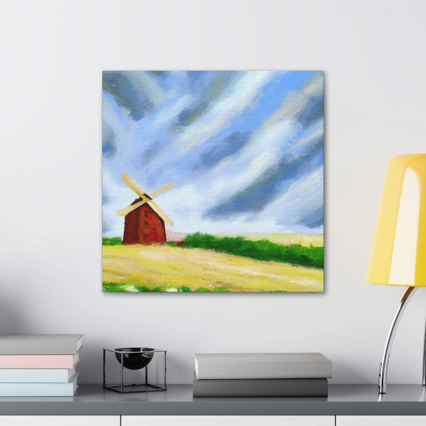 Windmill Through Time - Canvas