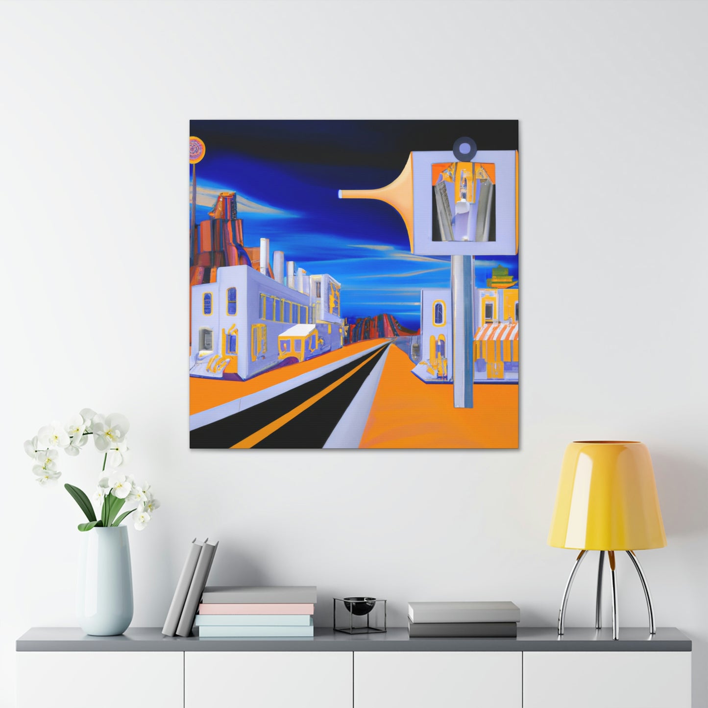 "Haunted City Paradise Lost" - Canvas