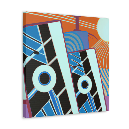 "Solar Art Deco Dream" - Canvas