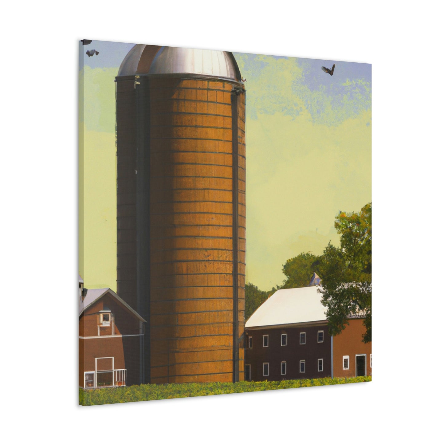 "Silo in the City" - Canvas