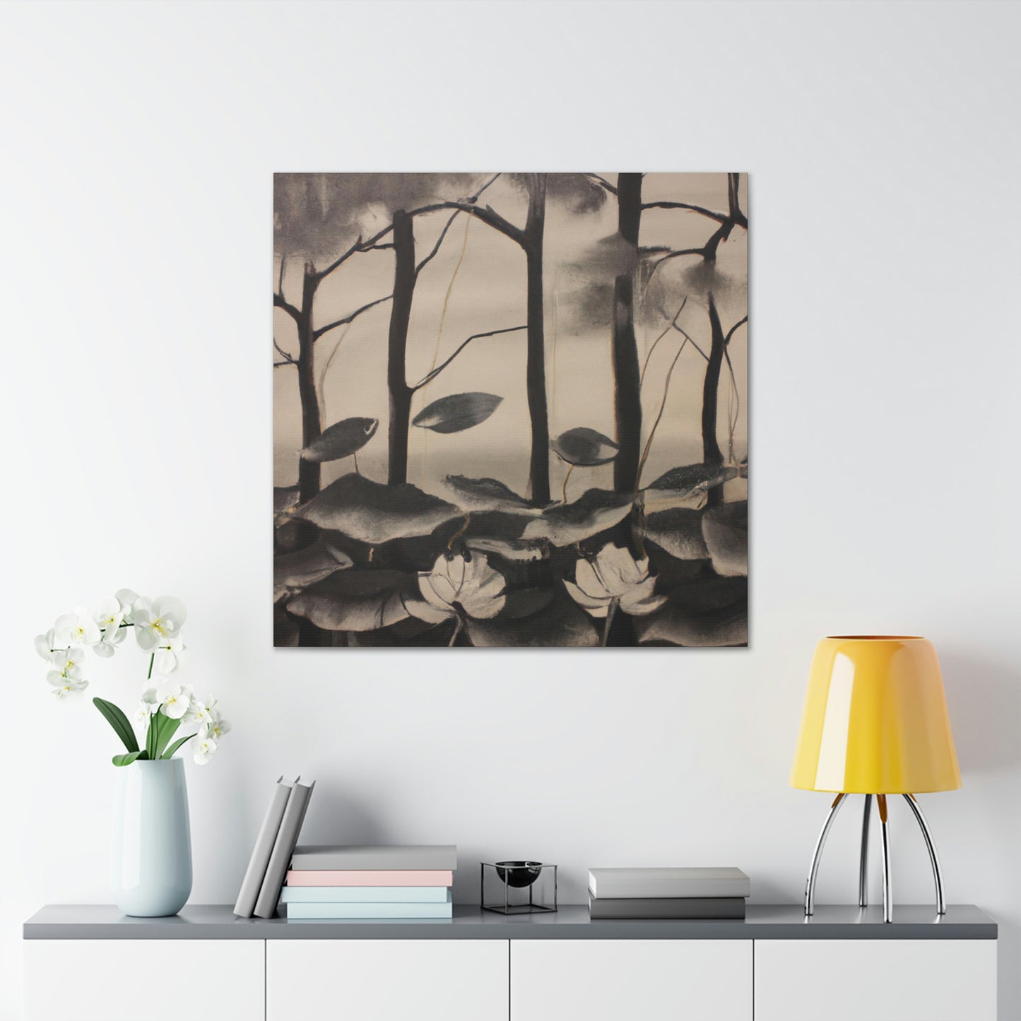 Lotus in Abstract Form - Canvas