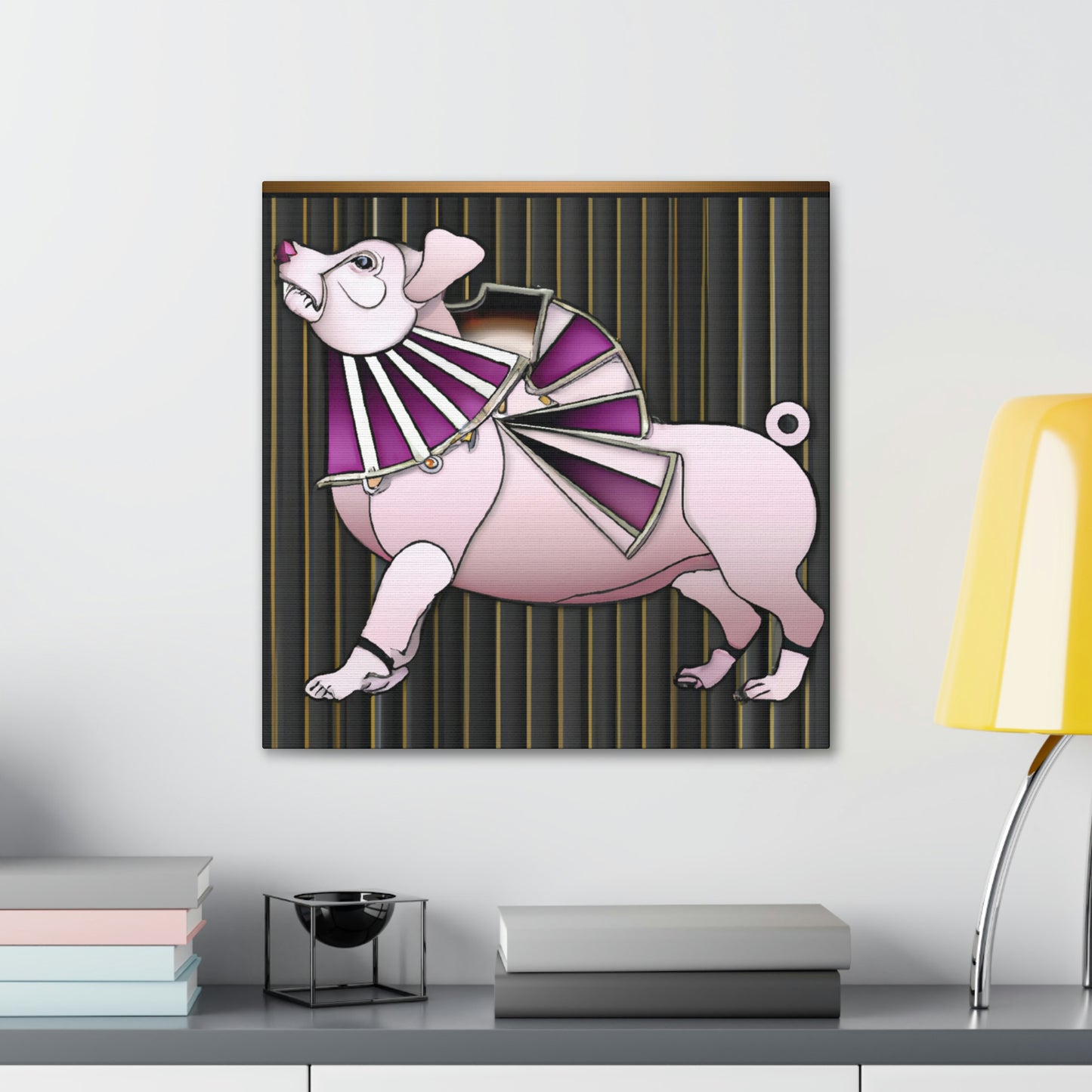 "Swine-shape Splendor" - Canvas