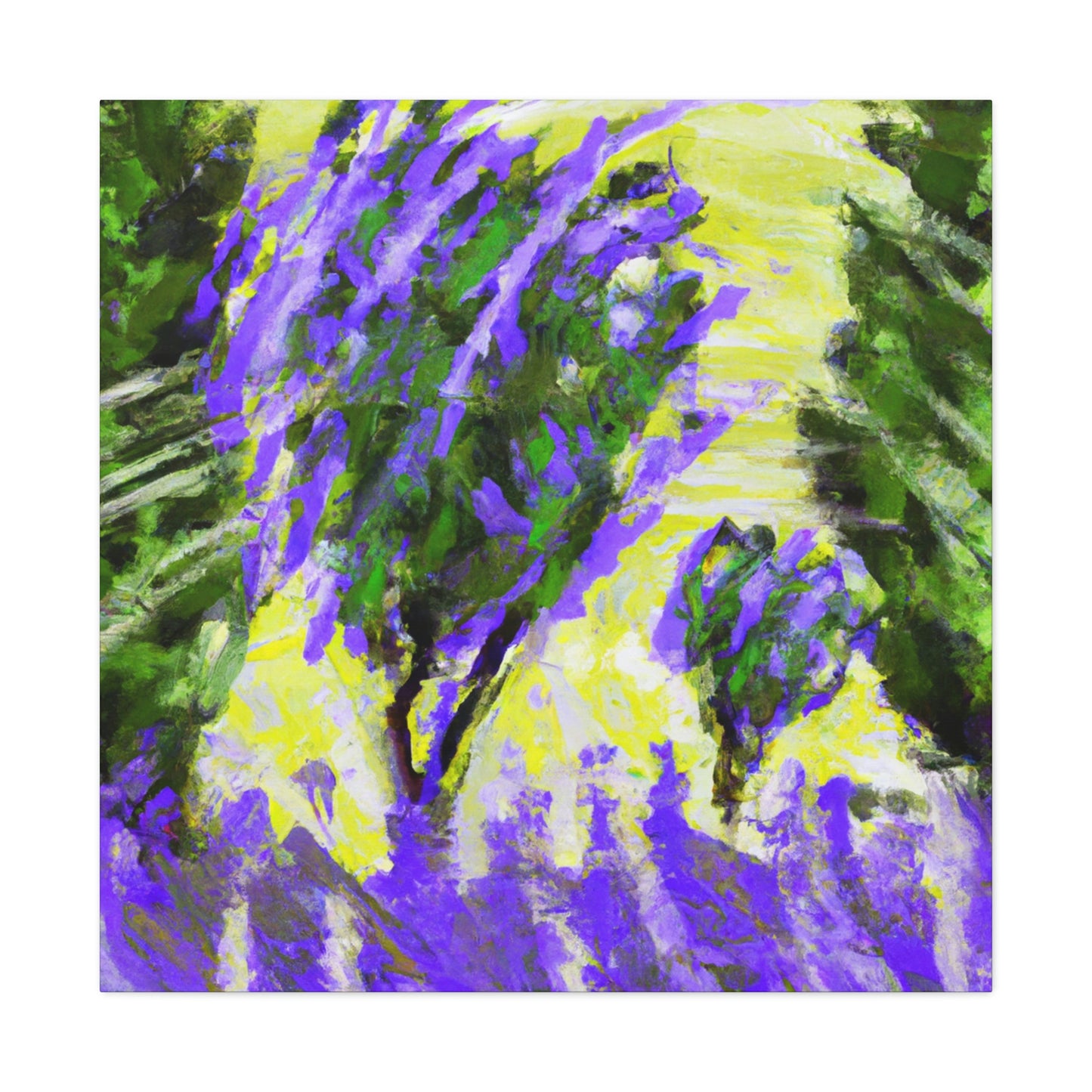 "Lavender's Abstractionist Hues" - Canvas