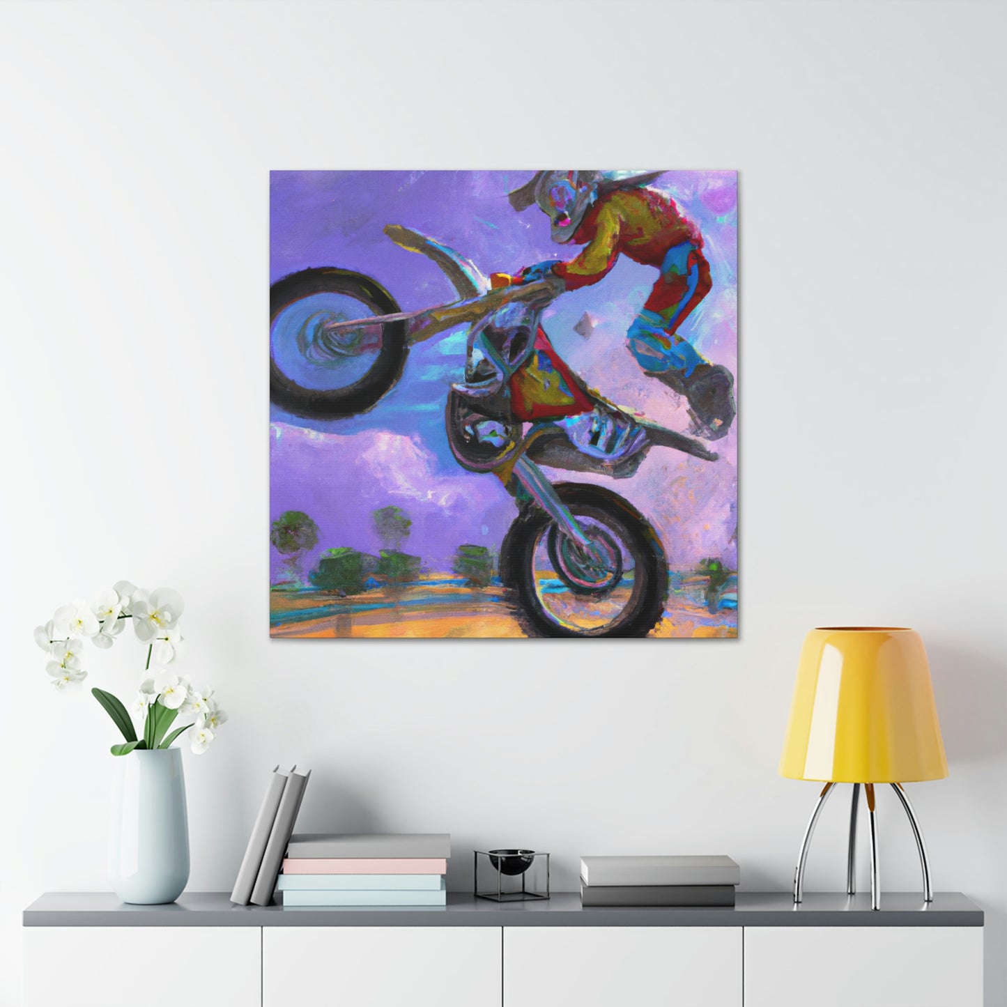 Motocross Mystic Madness - Canvas