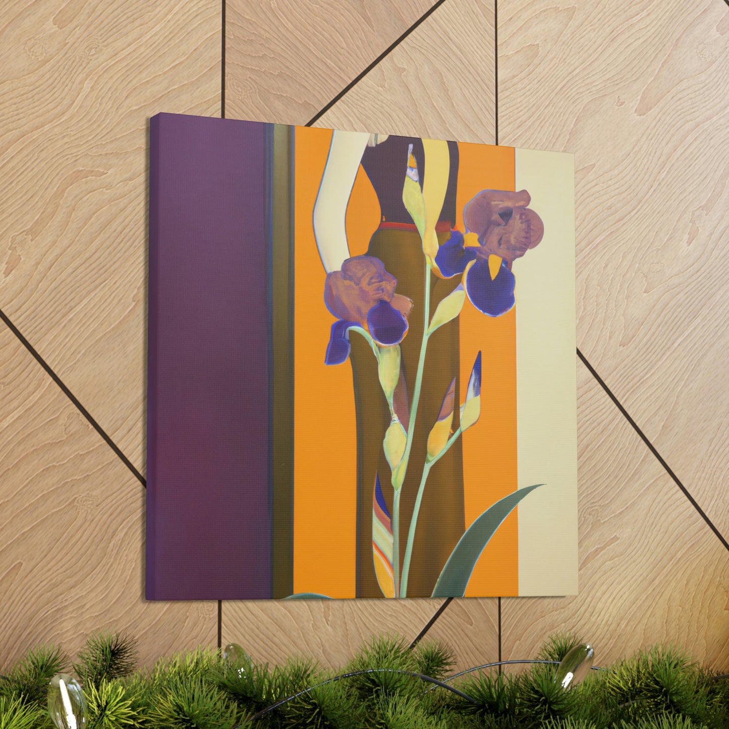 Iris in Splendor Glows - Canvas