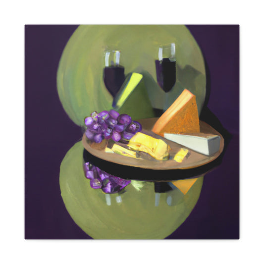 Grapes and Cheese Feast - Canvas