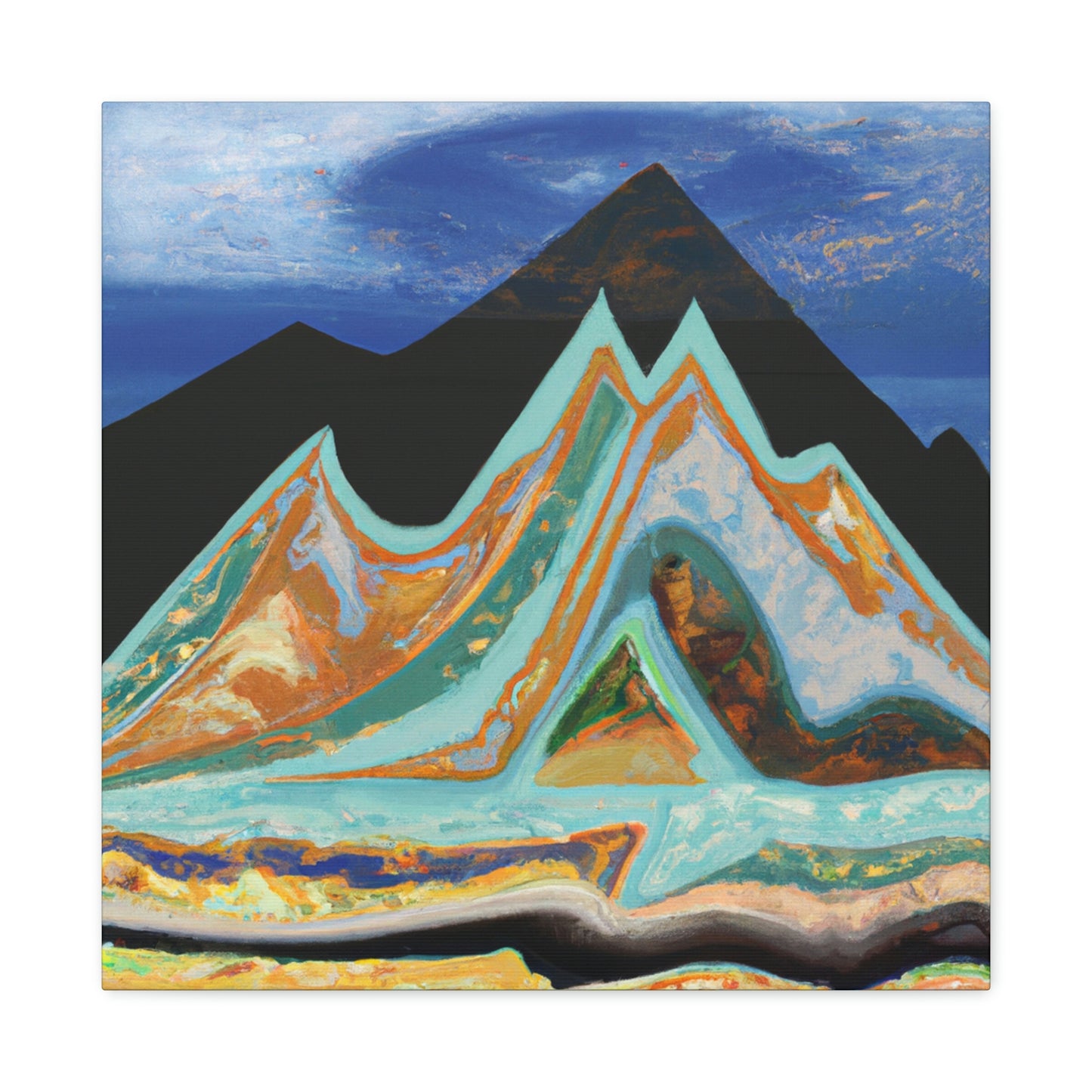 Mountain Mystique Painting - Canvas