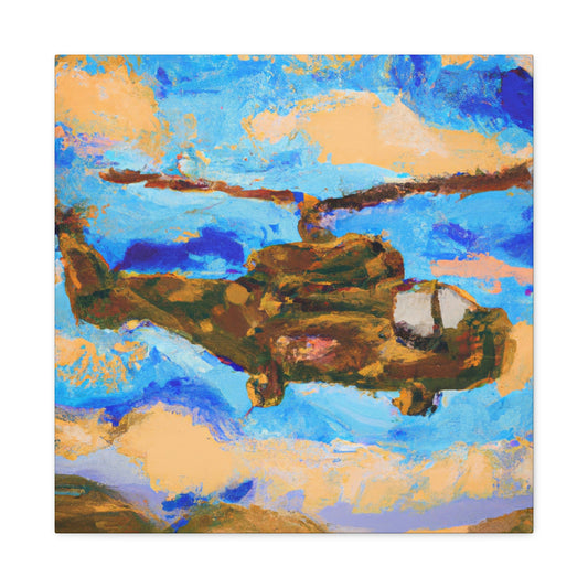 Helicopter Surreal Vision - Canvas