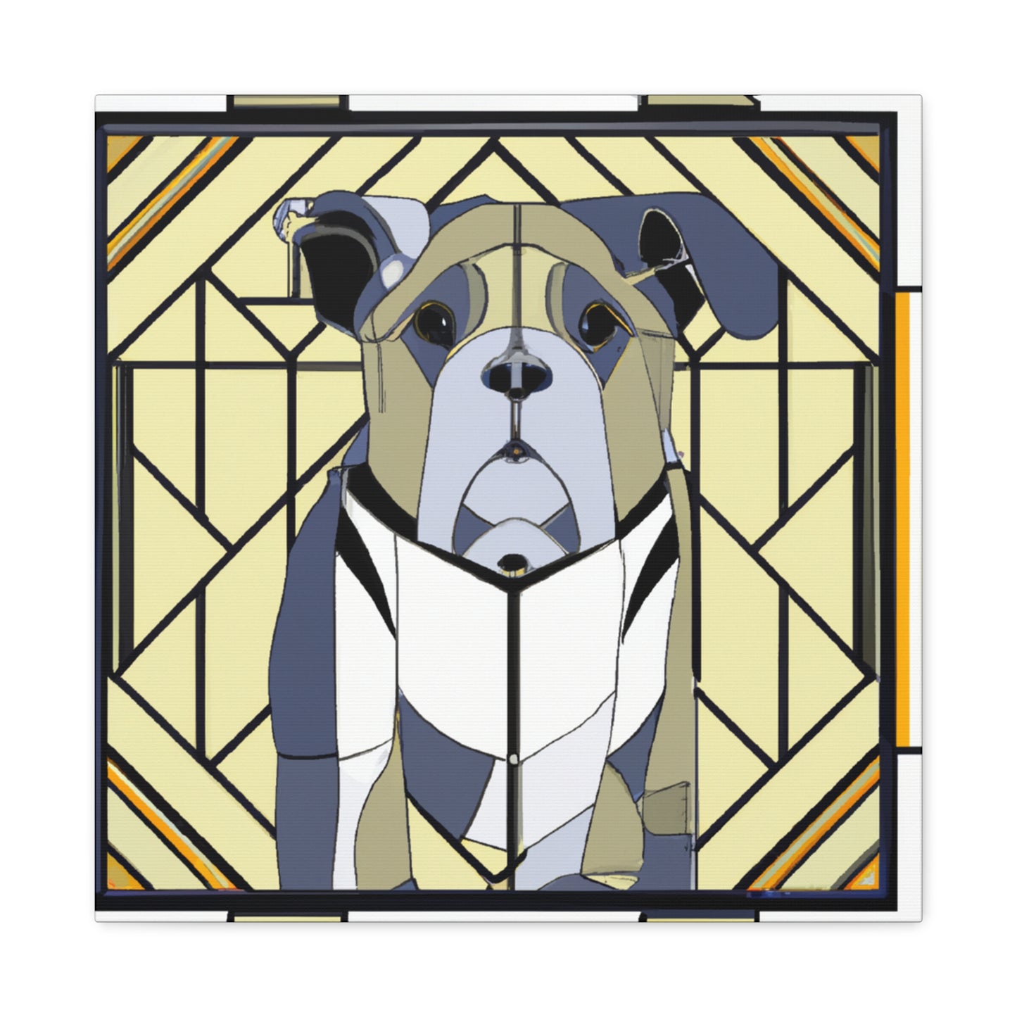 "Bulldog's Regal Roar" - Canvas