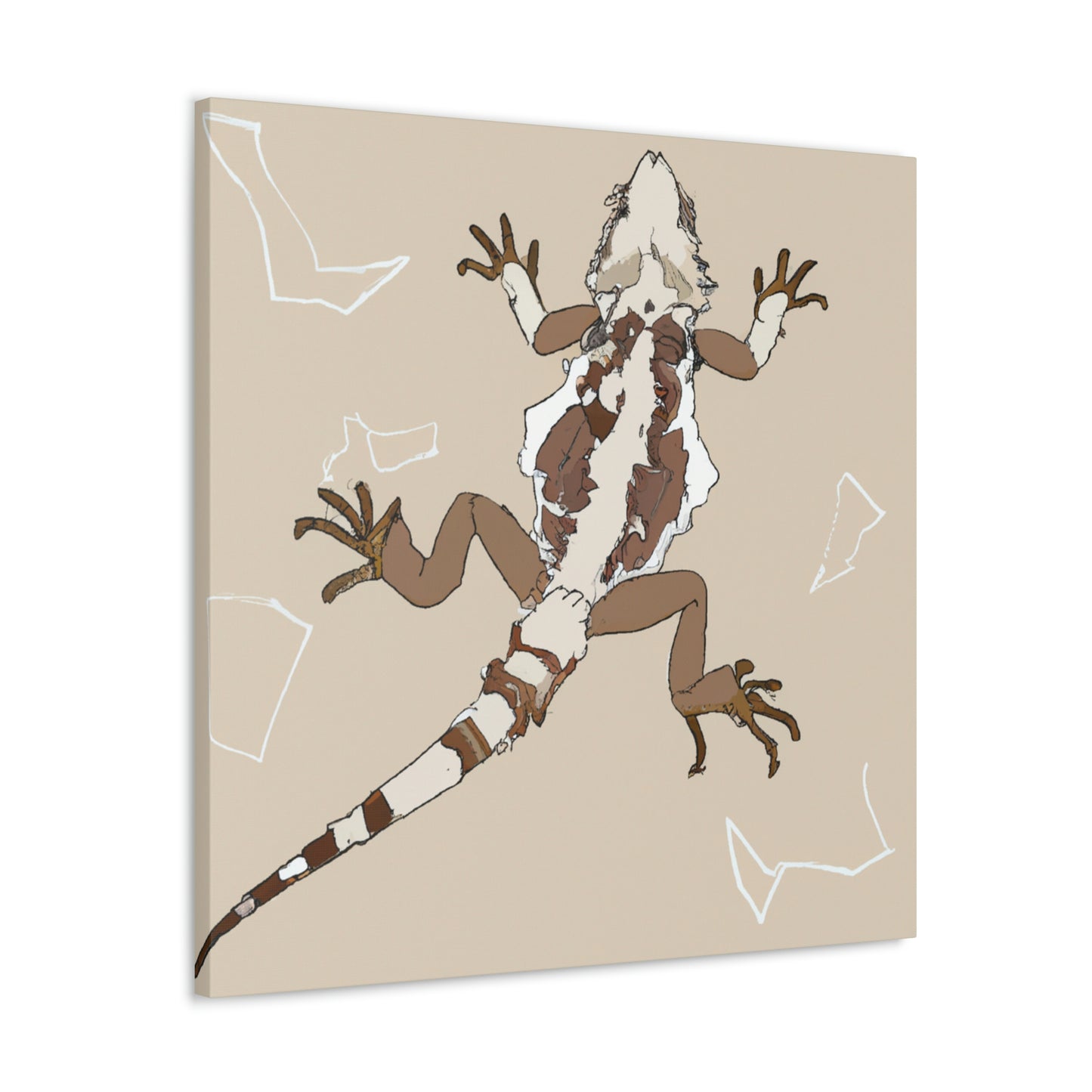 "Bearded Dragon Minimalism" - Canvas