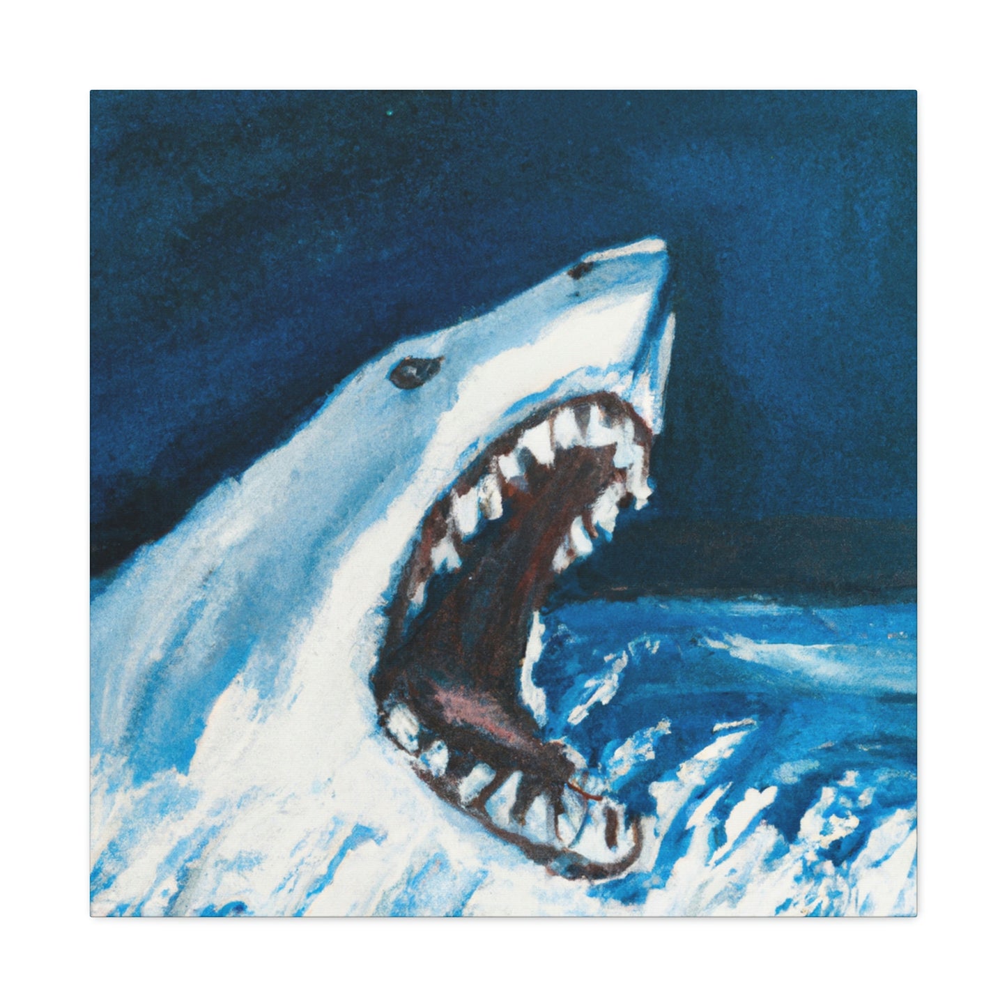 Great White Terror - Canvas