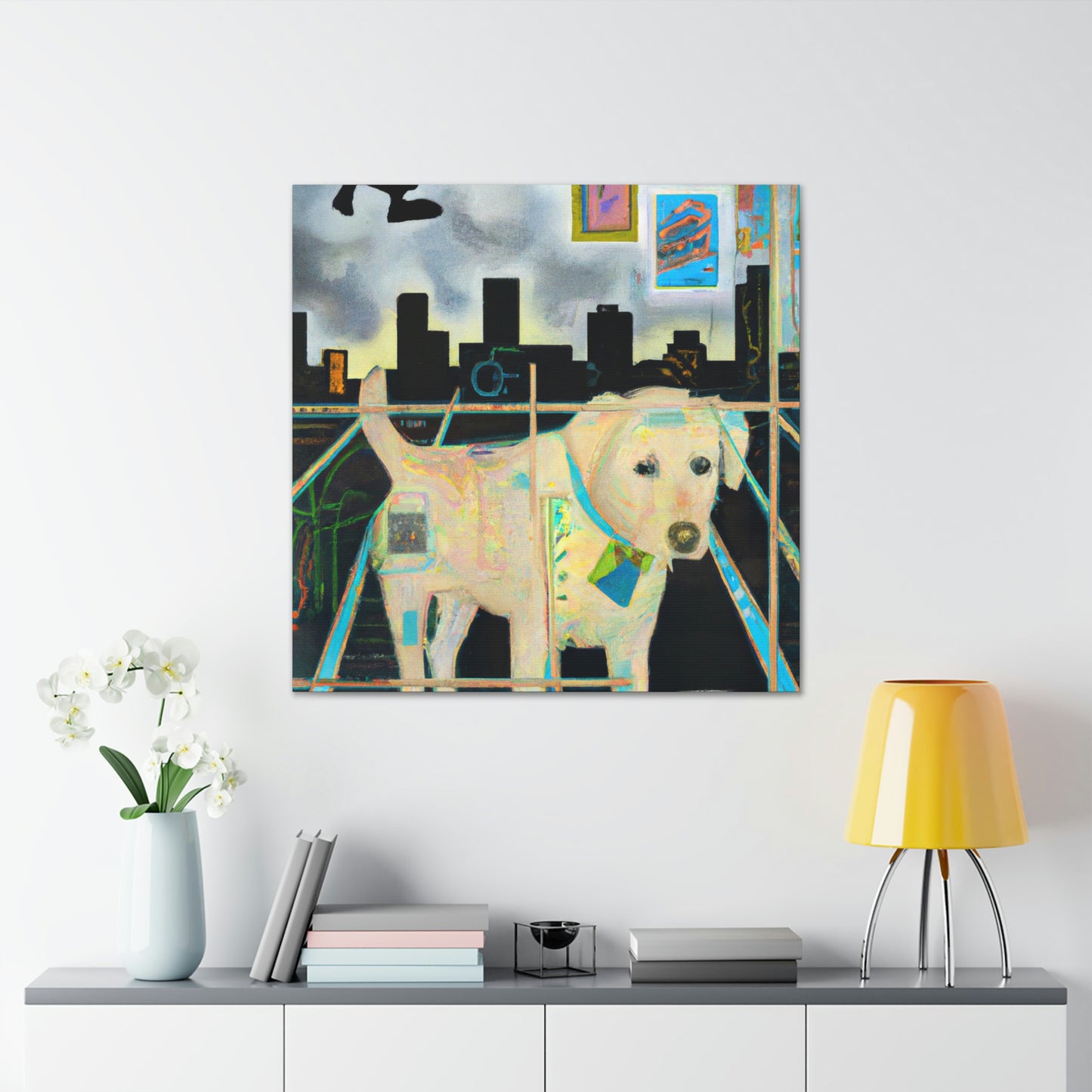 "Labrador Lost in Dreams" - Canvas