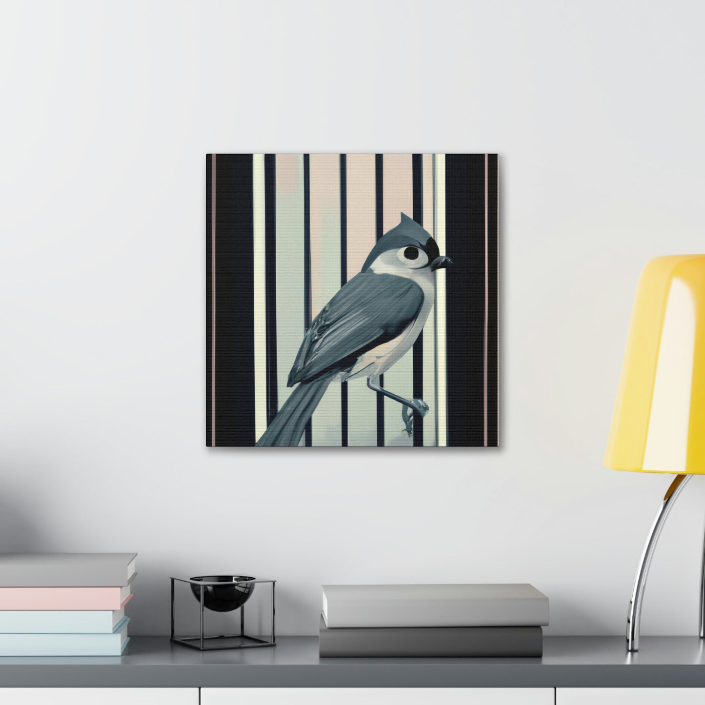 "Feathery Art Deco Tapestry" - Canvas