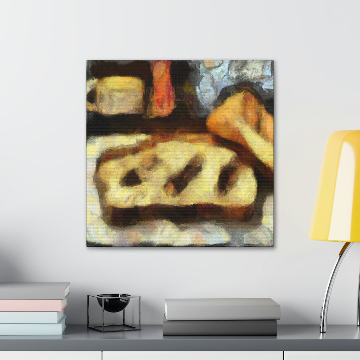 "Breaking Bread Abstraction" - Canvas