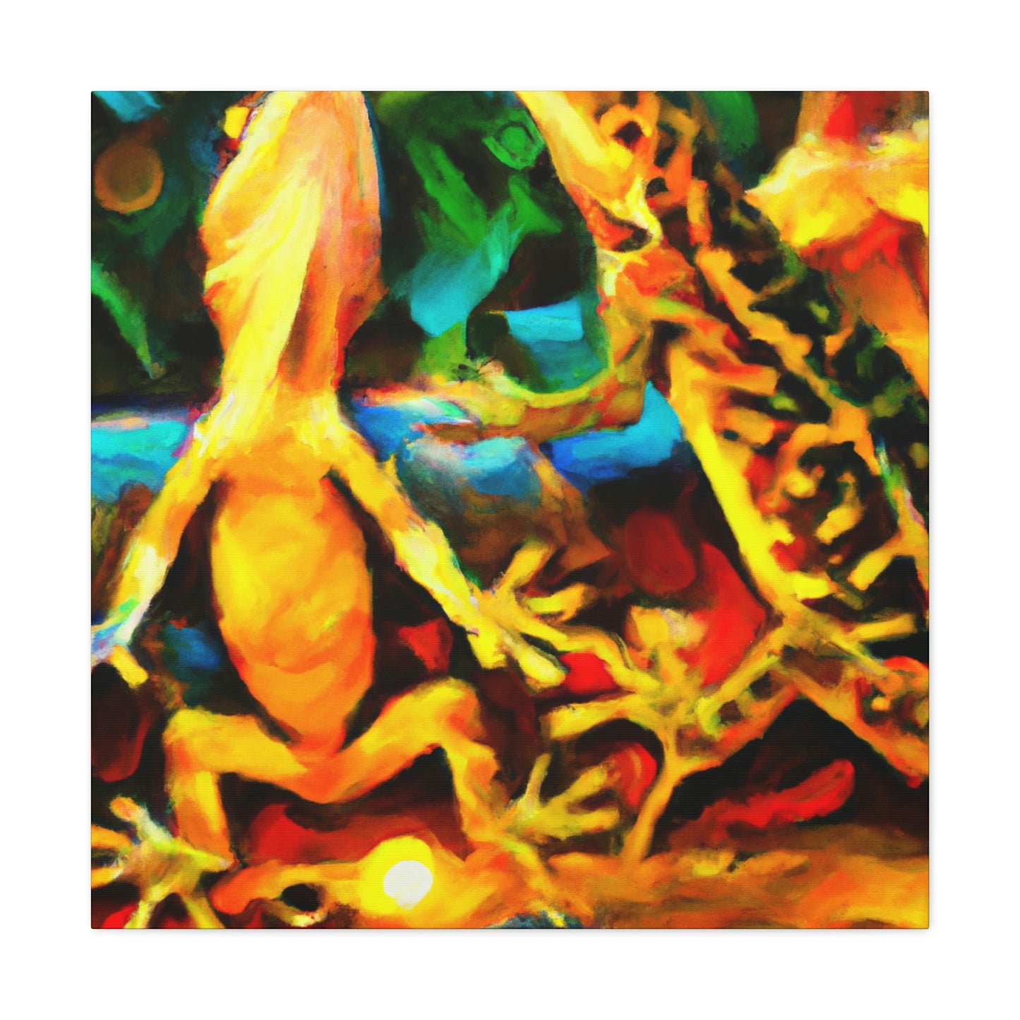 "Lizards in Impressionism" - Canvas