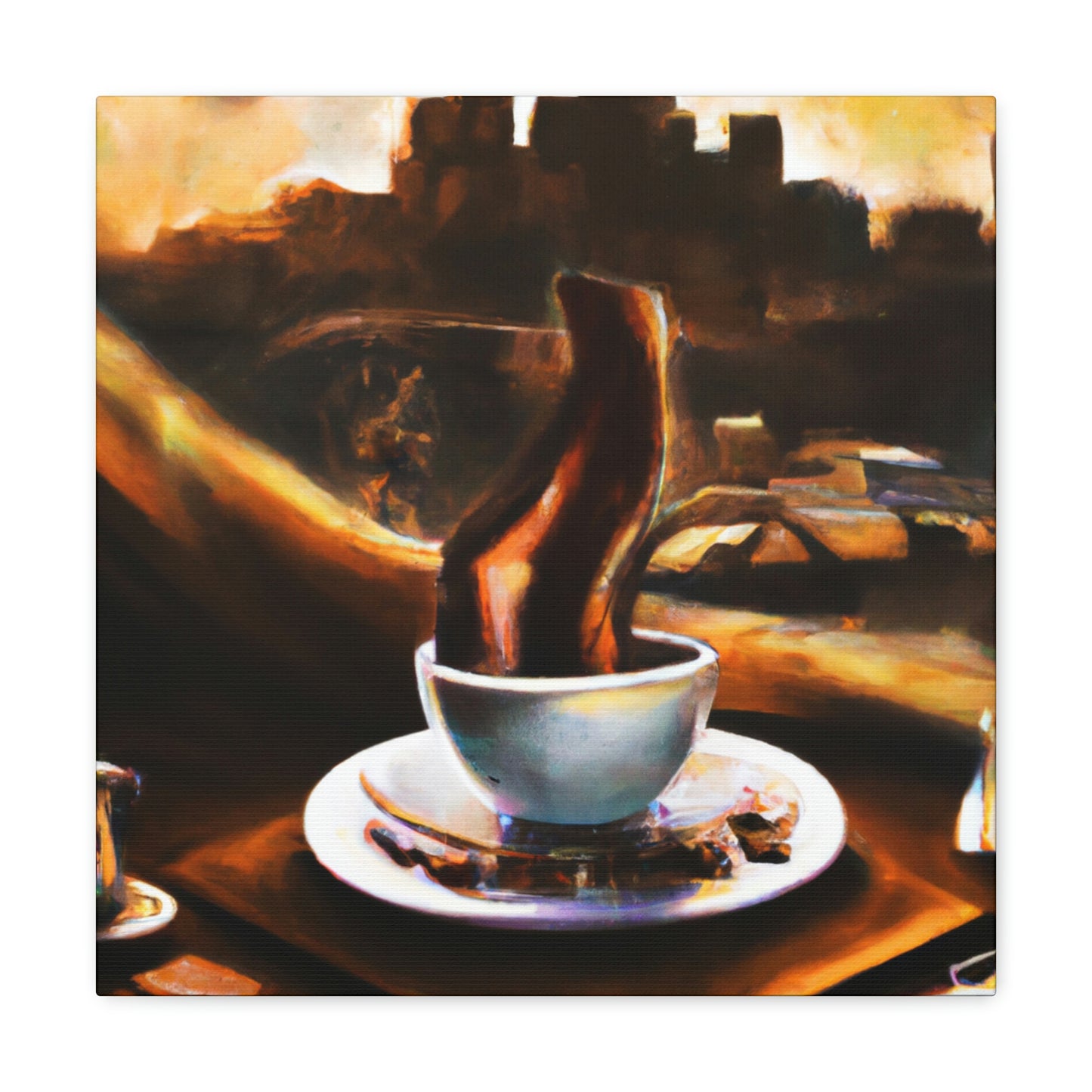 "Brewed Beauty of Coffee" - Canvas