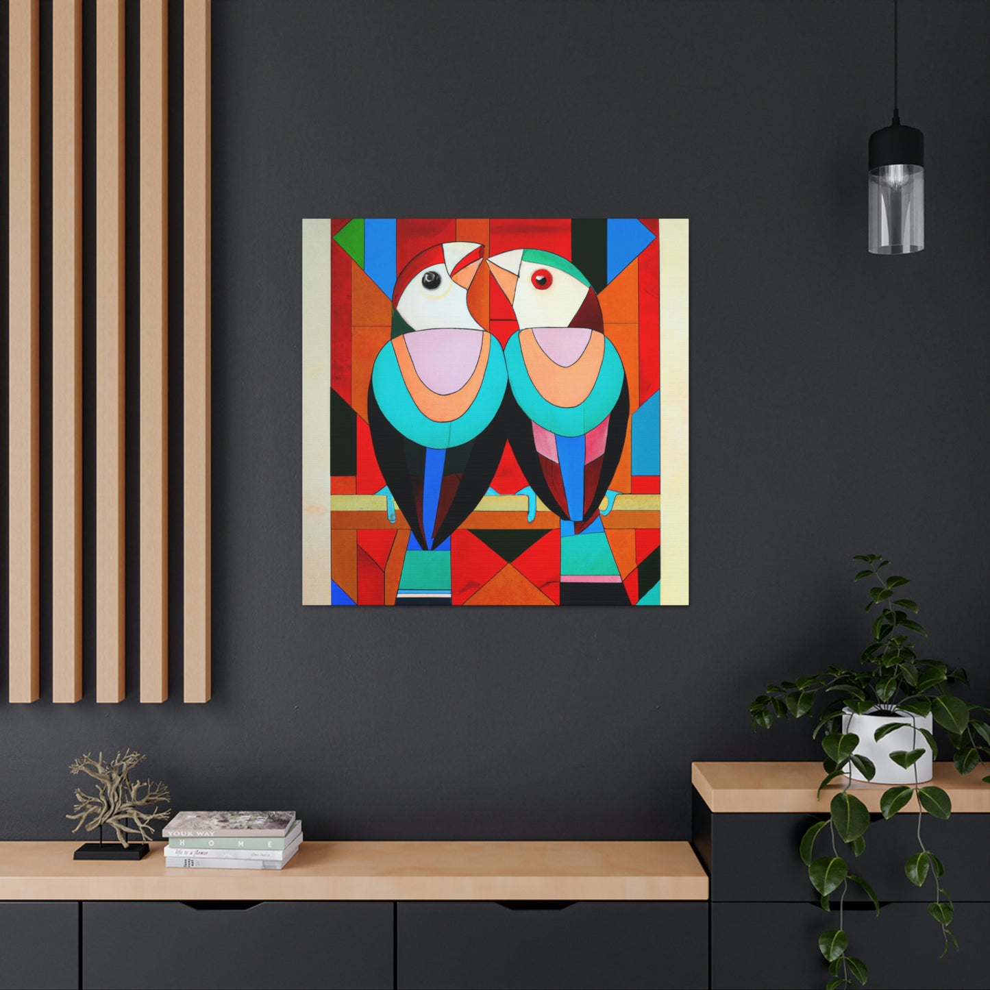 Lover's Art Deco Dance - Canvas