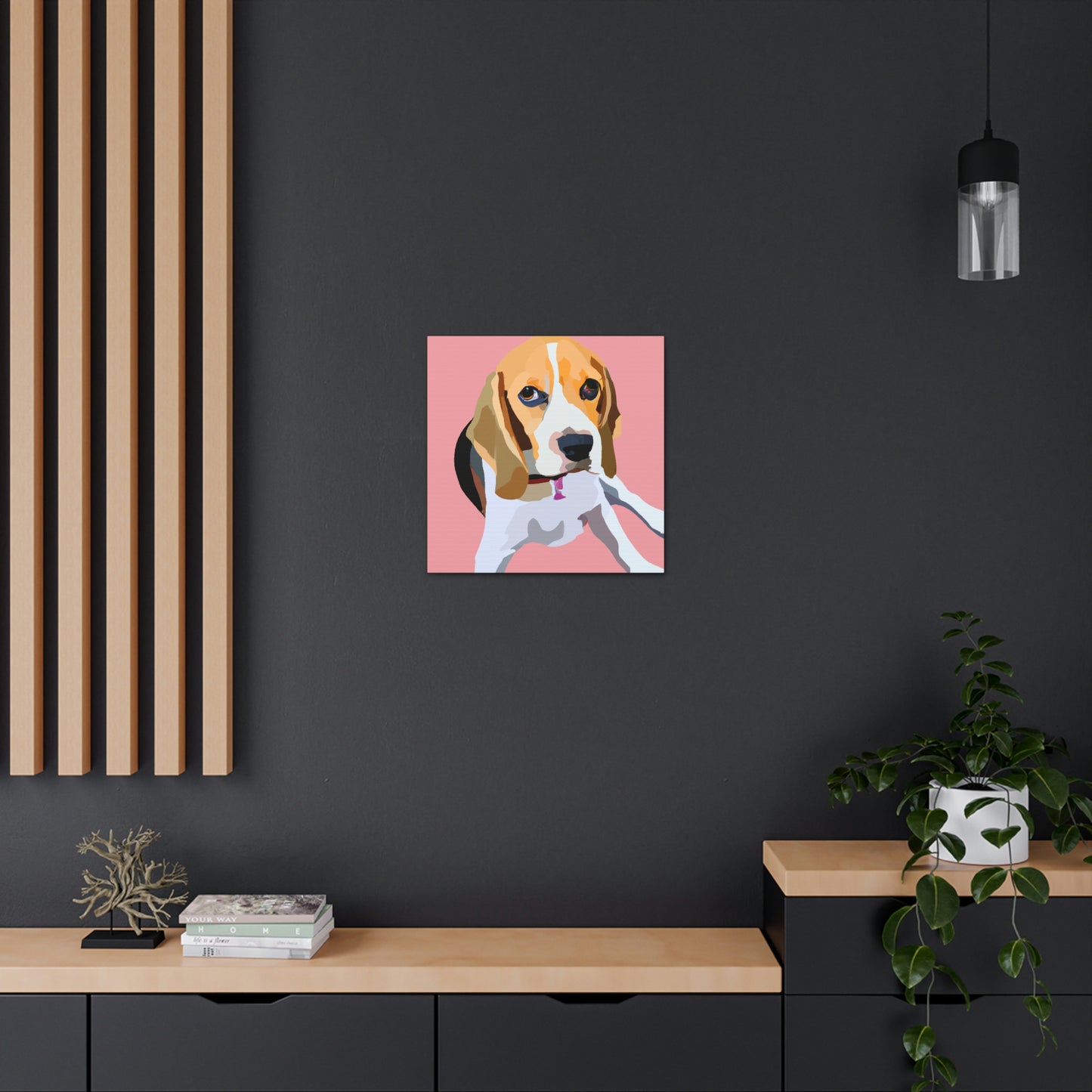 "Regal Beagle Minimalism" - Canvas