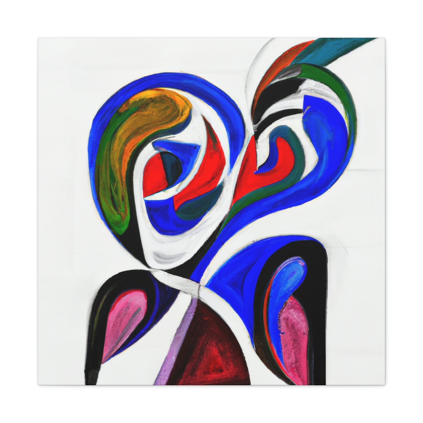 Lovebirds in Flux - Canvas