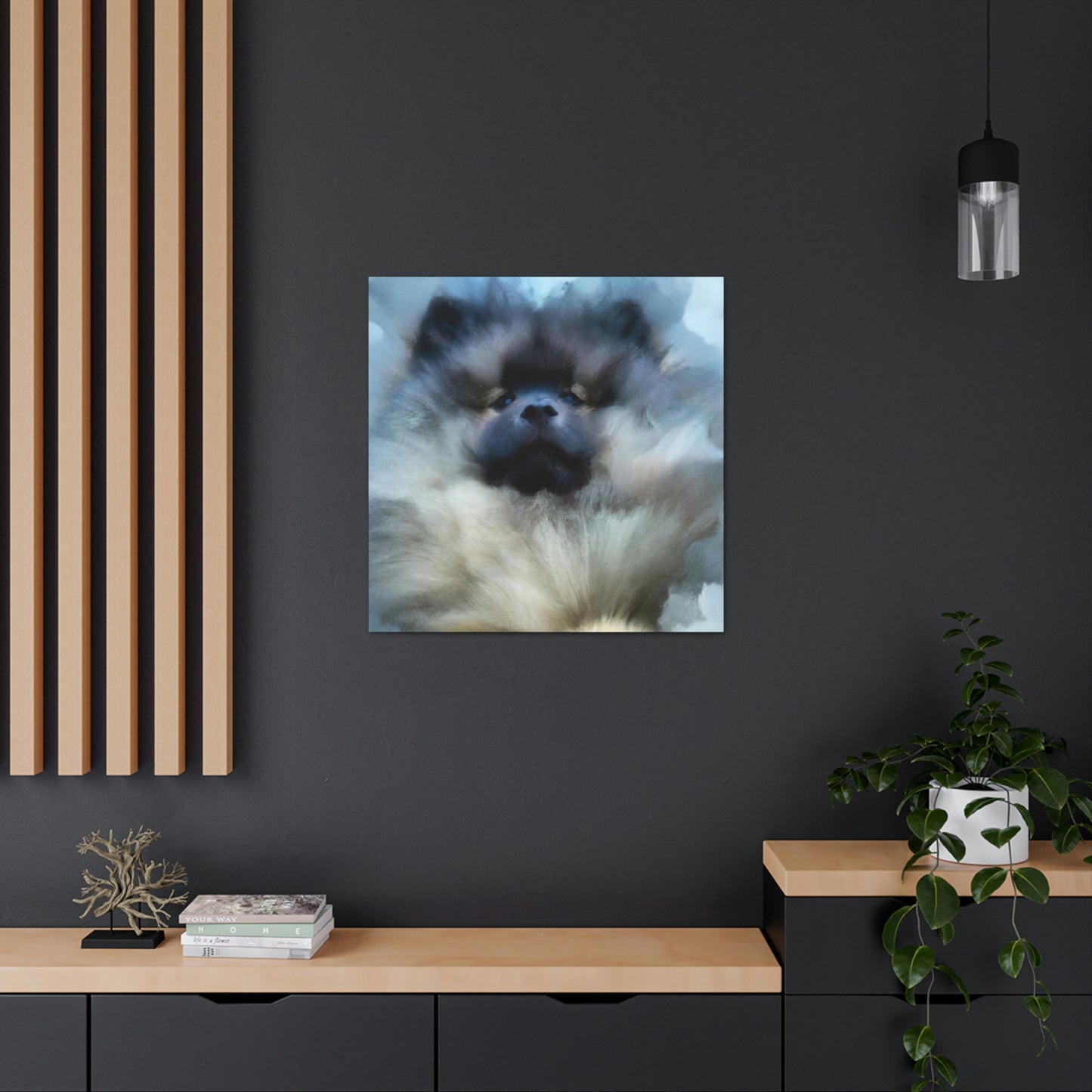 Keeshond in Abstract - Canvas