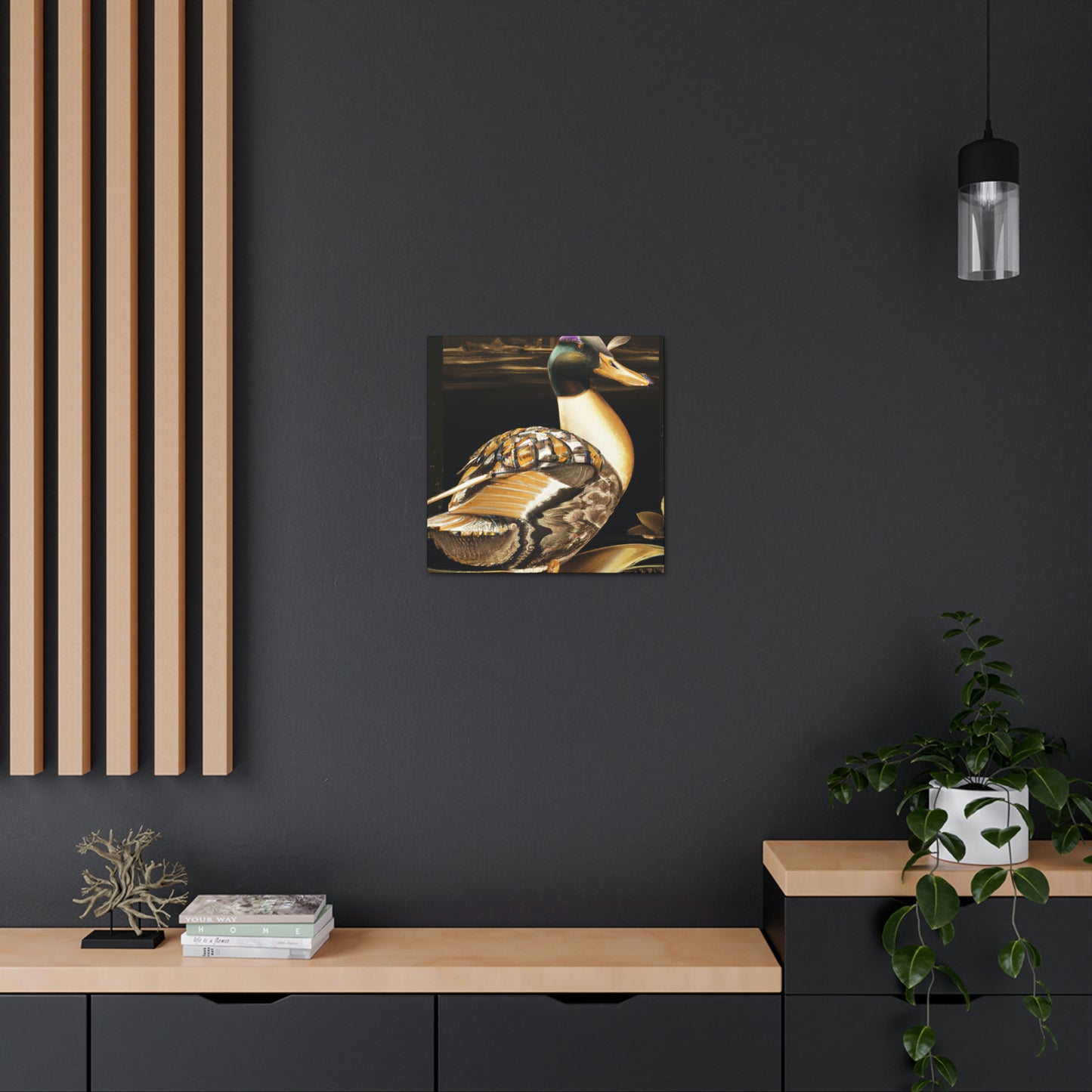 Mallard in Art Deco - Canvas