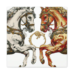 Running Horses Baroque - Canvas