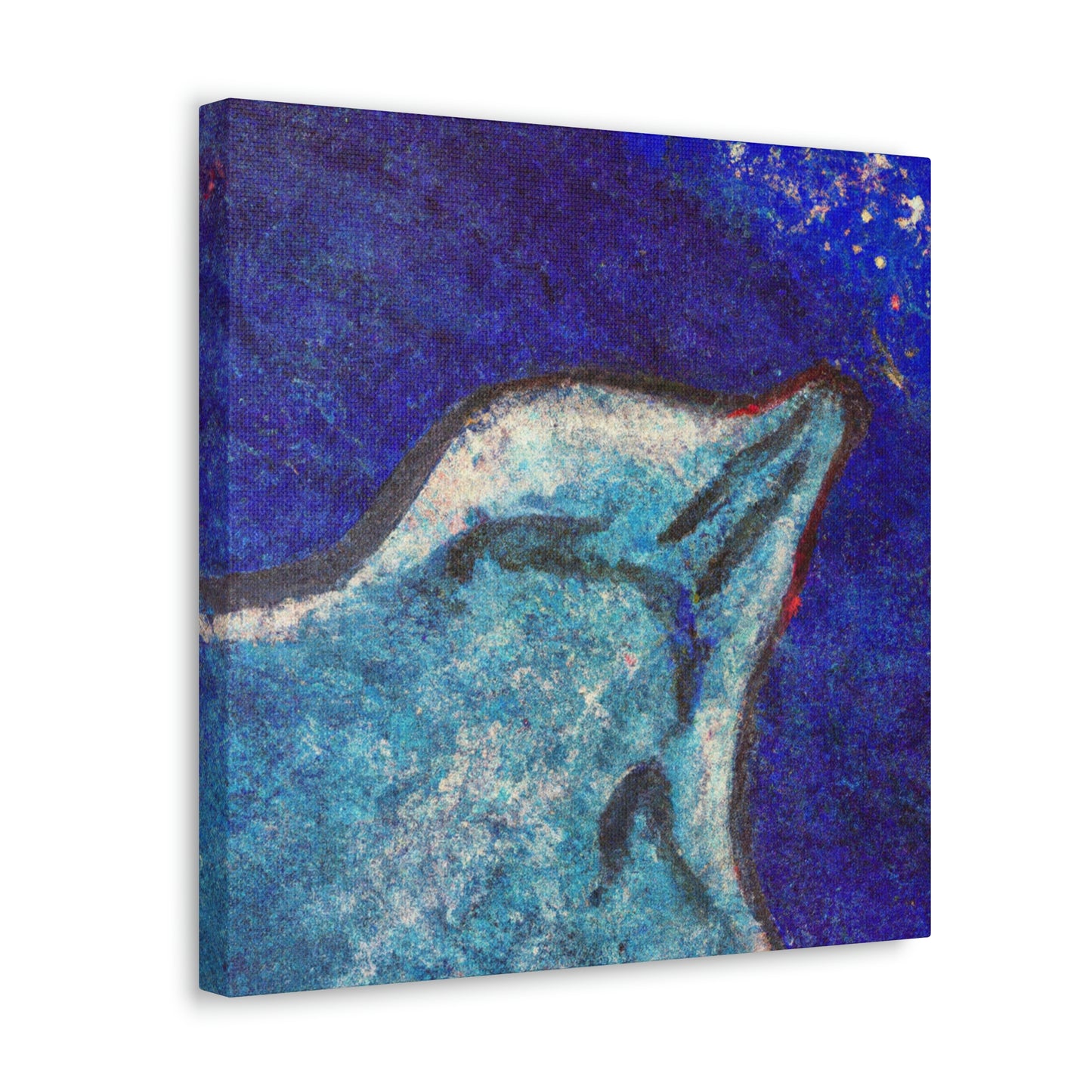 Stingray's Glistening Dance - Canvas