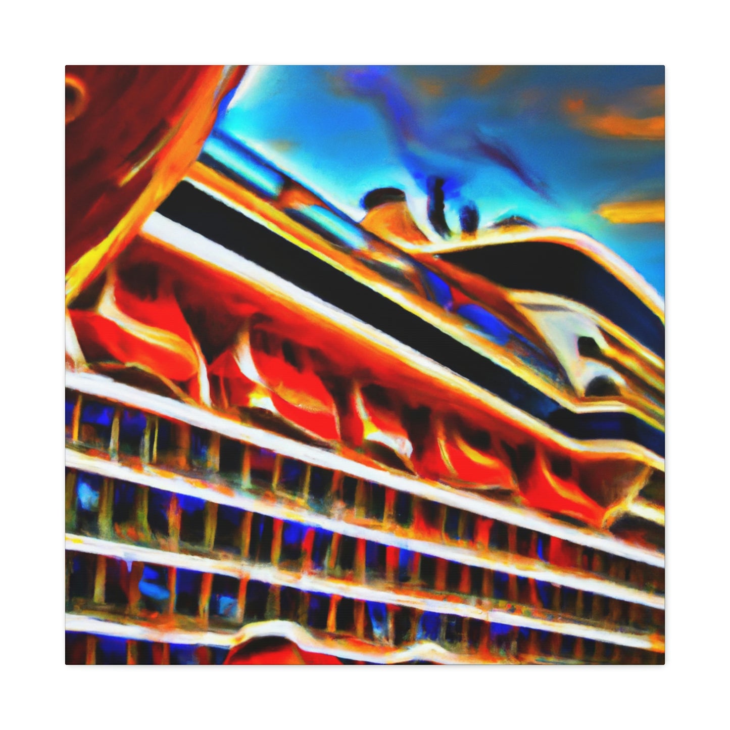 "Cruise Ship Haze Dream" - Canvas