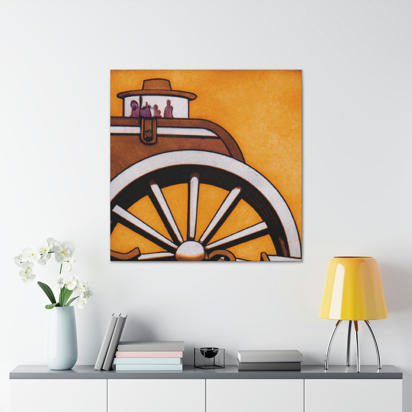 "Wagon Journey Homeward" - Canvas