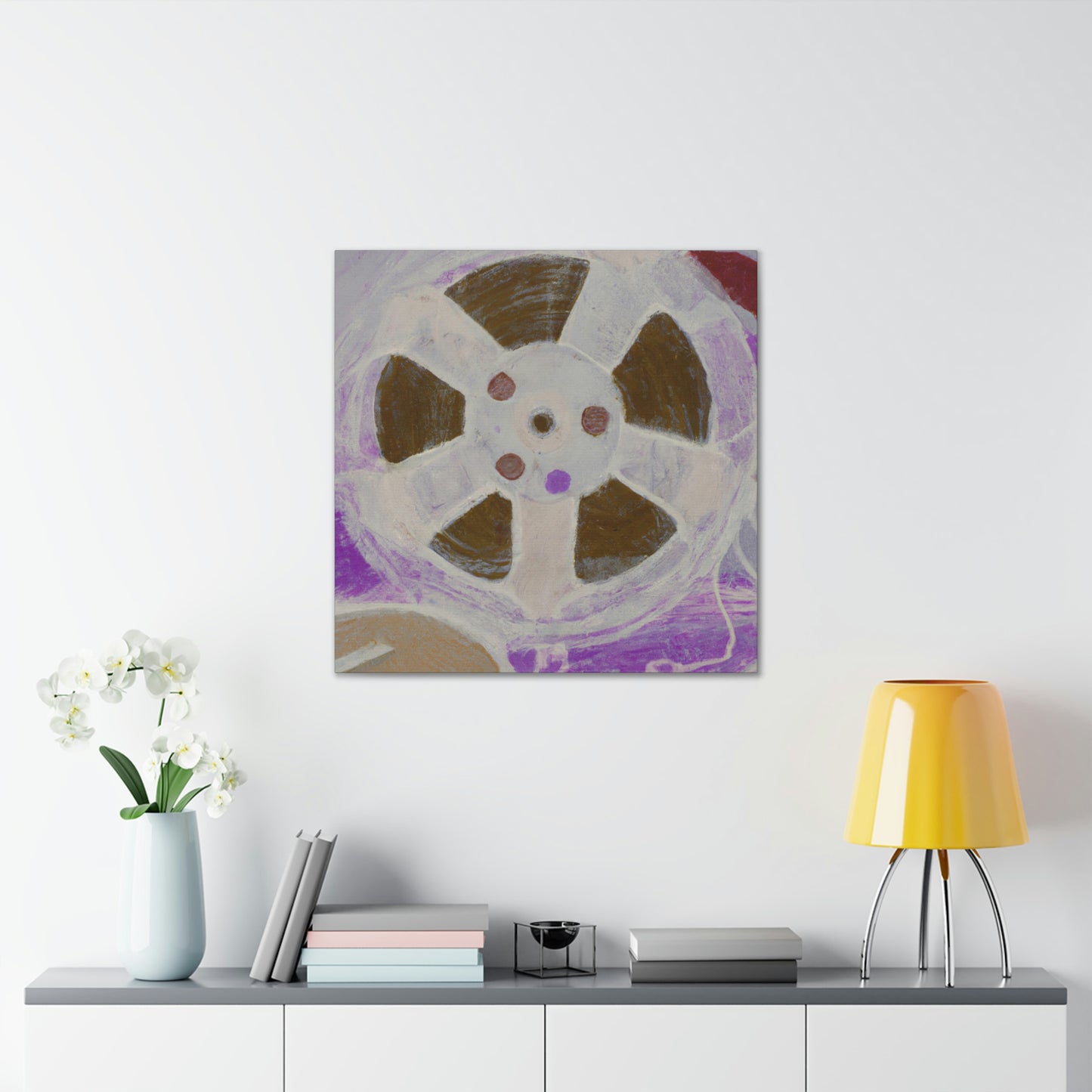 "Retro Reel Reflection" - Canvas