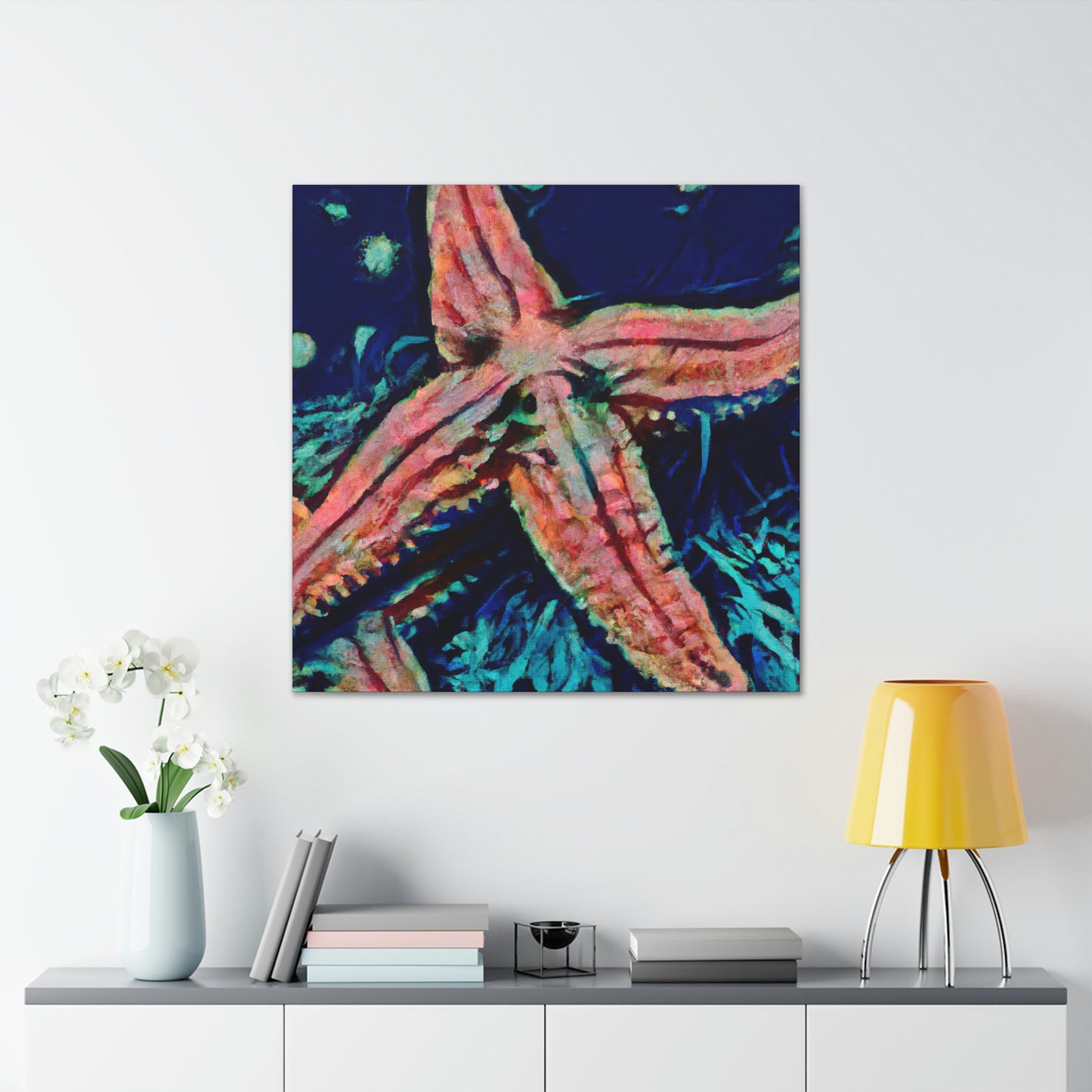 "Starfish on the Shoreline" - Canvas