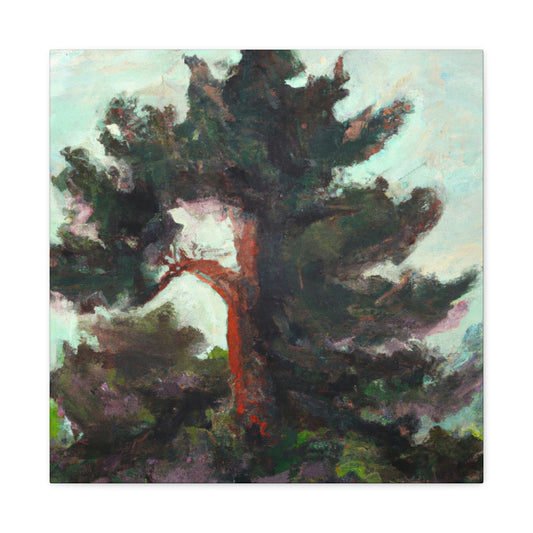 Cedar Tree Expressionism - Canvas