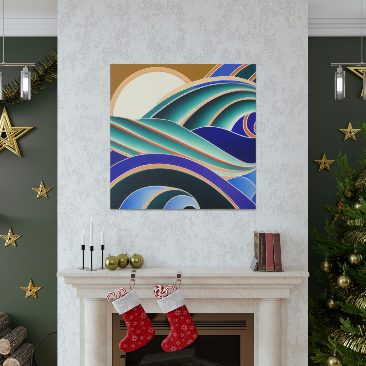 Glimmering Sea Swells - Canvas