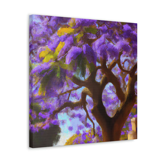 "Elegant Jacaranda Bloom" - Canvas