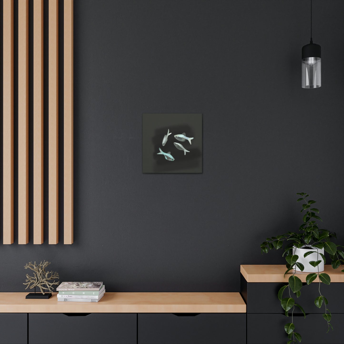 Neon Tetra Minimalism - Canvas