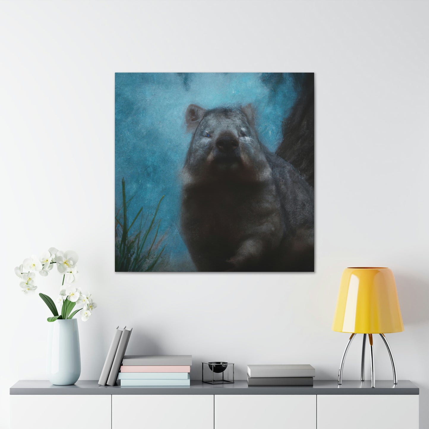 "Wombat in Technicolor" - Canvas