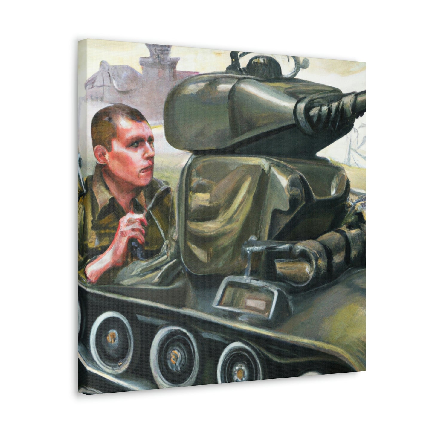 "Tank Operator Dreamscape" - Canvas