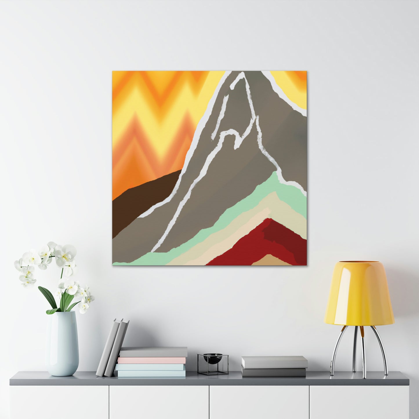 "Mountainous Abstract Dream" - Canvas