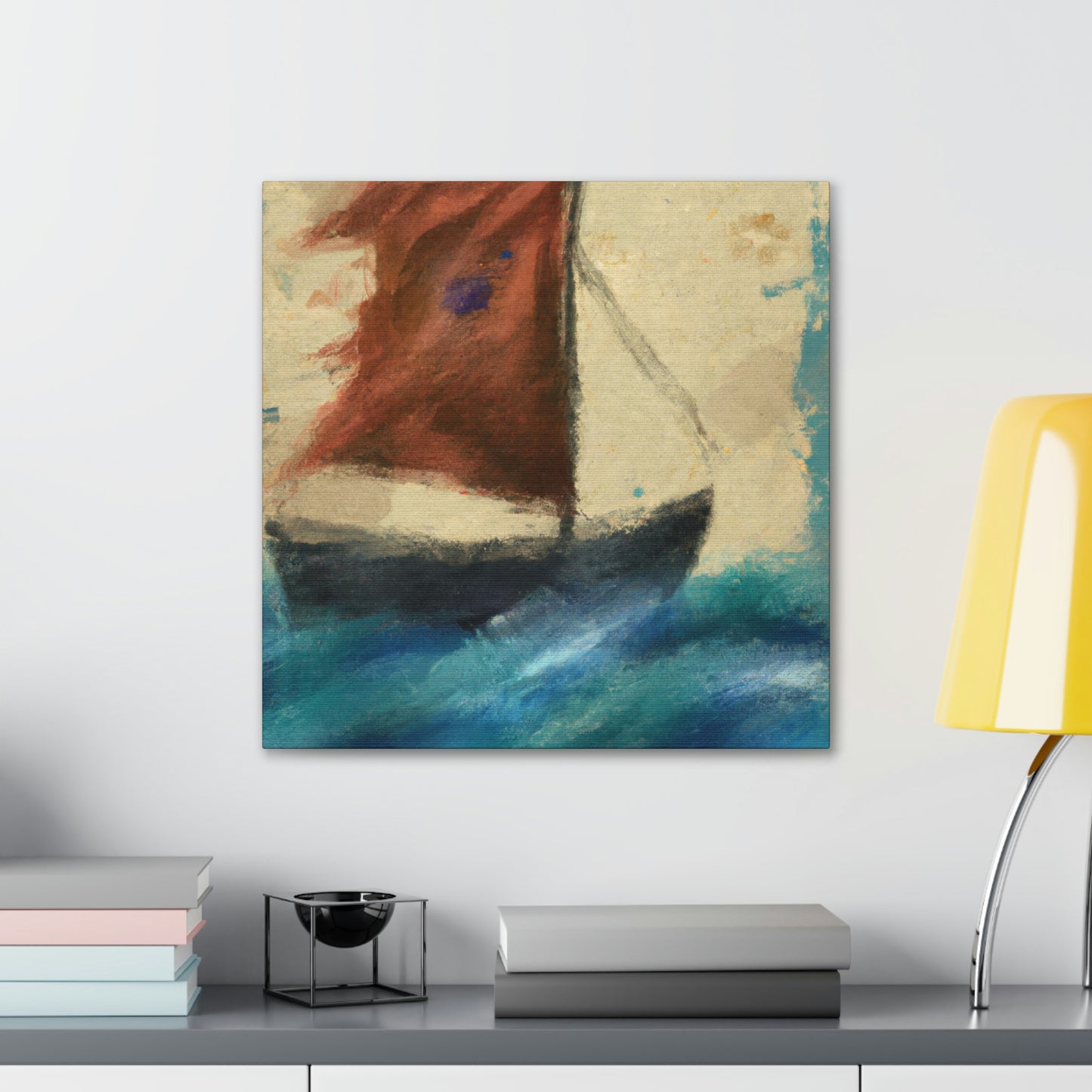 Sailing the Lonely Sea - Canvas