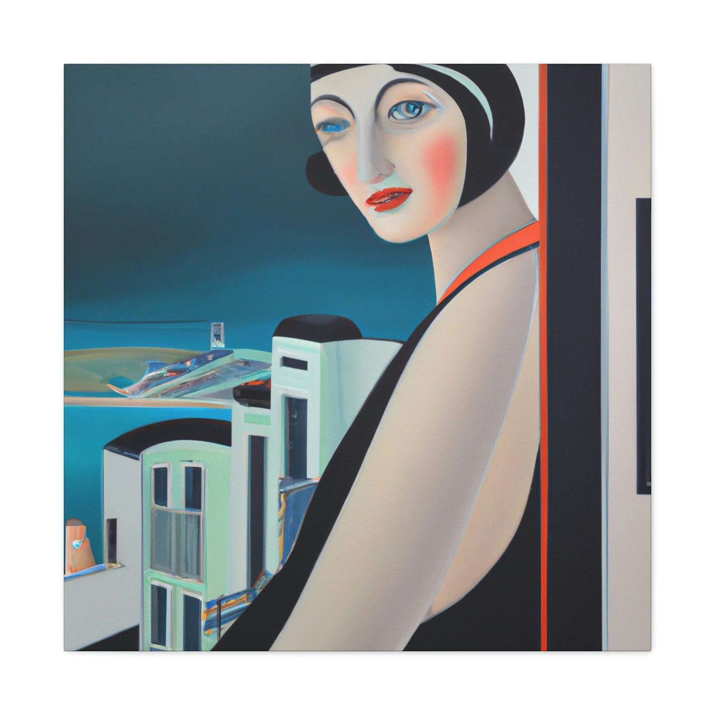 Majestic Art Deco Sun - Canvas